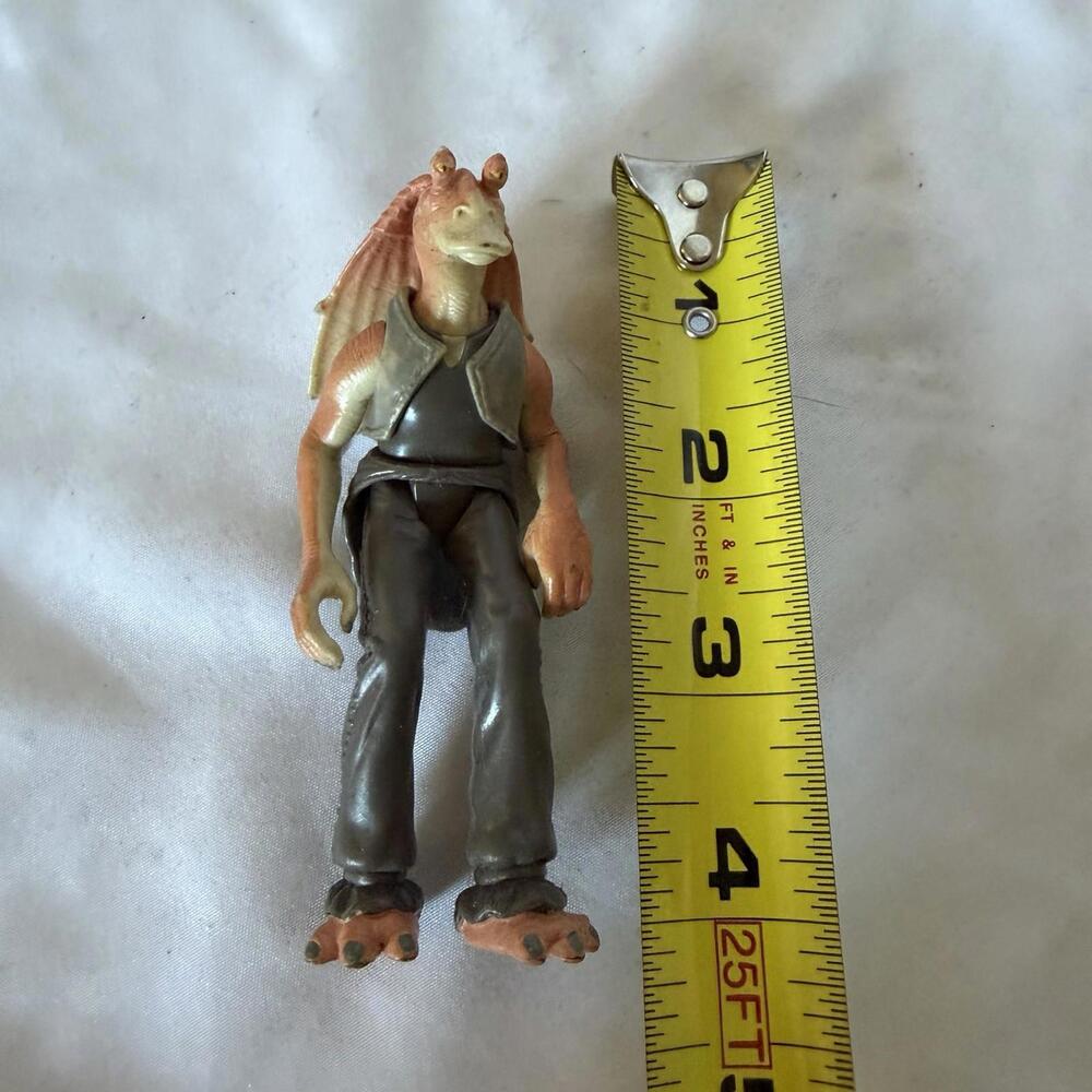 Star Wars Jar Jar Binks Action Figure 3.75” Hasbro Phantom Menace Gungan - Picture 5 of 7